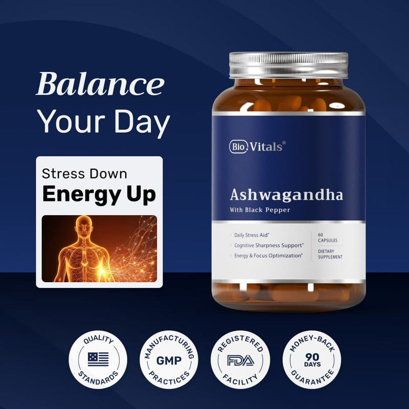 Ashwagandha BIO Erbavoglio 30 Capsule Per Il Rilassamento - Foto 4